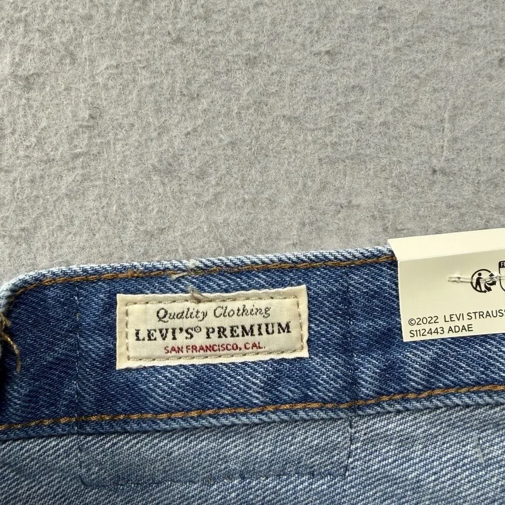 Levi's Shorts Women's Size 28 501 Premium High-Rise Jean Shorts Denim Distressed